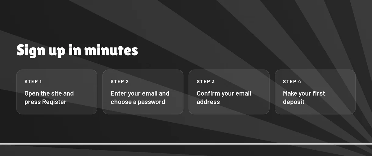 Sign up and claim